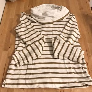 Gold and white hoodie/sweatshirt from j crew